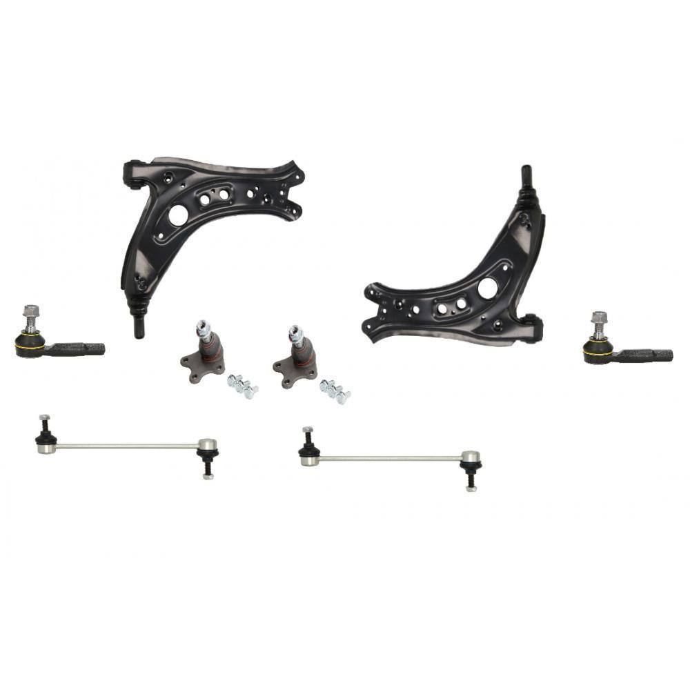 Σετ Εμπρόσθιου Συστήματος Master-Sport για Seat Cordoba 2002-2008.Περιλαμβάνει 2 ψαλίδια/2 ακρόμπαρα/2 ζαμφόρ/2 μπαλακια ψαλιδιου