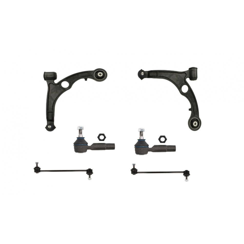 Σετ Εμπρόσθιου Συστήματος Master-Sport για Fiat Stilo 2001-2006.Περιλαμβάνει 2 ψαλίδια/2 ακρόμπαρα/2 ζαμφόρ